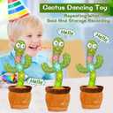 Emoin Talking Cactus Toy, Interactive Toys Dancing Cactus Toy Mimicking Repeating What You Say, Toddler Infant Baby Toys Gifts for 6 7 8 9 10 Month Old Baby Toys for 1 2 3 Year Old Boy Girl