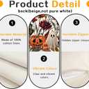 RABUSOFA Halloween Pillow Covers 20x20 inch Set of 2 Pumpkin Ghost Bat Decorative Throw Pillow Horror Floral Wildflowers Couch Cushion Case Decorations for Sofa Bedroom Living Room Home Decor (Multicolor)