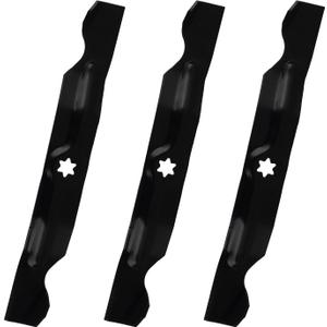 942-04053C Mower Blades for Cub Cadet 50'' Deck RZT-50 LTX1050 LT1050 50 Inch Zero Turn Riding Mower Lawn Tractor Replace 742-04056 942-04056 High Lift 6 Point Star Blades 3 Pack