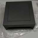 Outdoor Modern Post Light,7.87" Fence Deck Post Lights Hard Wired Square Pillar Lamp Waterproof 3000K Luxury LED Lighting Outside for Flat Surface Patio Garden Decoration (High Voltage Wired)