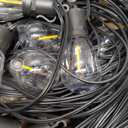 Outdoor String Lights Patio LED Light Outside - 60M IP65 Waterproof 58+2 S14 LED 200ft Porch Lighting