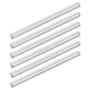 uxcell 50Pcs 2.5mm x 35mm Dowel Pins 304 Stainless Steel Support Shelves Pegs Fasten Elements Assortment Kit, Silver