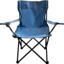 Camping Chair Portable Folding Camp Chair for Outdoor Beach Fishing Picnic Sports Chair with Cup Holder (Dark Blue)