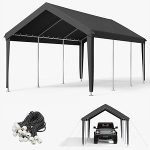 12x20 Ft Carport Replacement Cover, Waterproof & UV Protected (Only Cover)