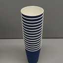 Lamosi Disposable Coffee Cups 16 OZ 90 Pack, Paper Coffee Cups 16 OZ for Hot Drinks or Cold Beverages, Insulated Corrugated Ripple Wall Cup No Lids for Office, Cafe, Home or Travel (Navy)