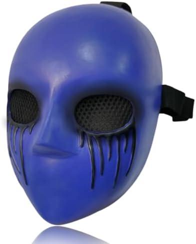 Clprelu Scary Eyeless Jack Latex Full Face Mask – Horror Halloween Cosplay Costume Accessory for Adults – Creepy Party Prop, Scary Latex Mask for Carnival, Masquerade & Role Play