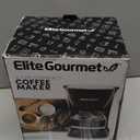 Elite Gourmet EHC4128 Automatic 4Cup Brew & Drip Coffee Maker with Pause N Serve, Glass Carafe, Reusable Filter, On/Off Switch, Keep Warm, Water Level Indicator, Black