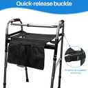 Walker Tray for Folding Walker,Walker Basket Bag,Trays for Walkers for Seniors Detachable with Cup Holder,Walker Trays for Rolling Folding Walker,Walker Accessories for Elderly