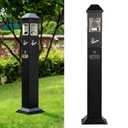 Commercial Trash Bin Outdoor Standing Trash Can Outside Receptacle