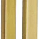 6pcs Gold Straight Flat Brace 4 1/3" x 3/4" Adjustable Shelf Brackets with Single Slot Stainless Steel Repair Fixing Bracket Plates for Furniture Wood Shelf, with Screws