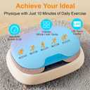 LEERCON Vibration Plate Exercise Machine with 20 Speeds, 330 Lbs Capacity Full Body Vibration Plate for Lymphatic Drainage - Calorie Tracking LED Display, Compact Home Fitness Equipment for Women