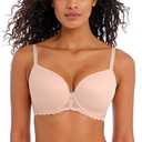 Freya Women's Offbeat Underwire Demi Molded Plunge T-Shirt Bra Natural Beige 34G