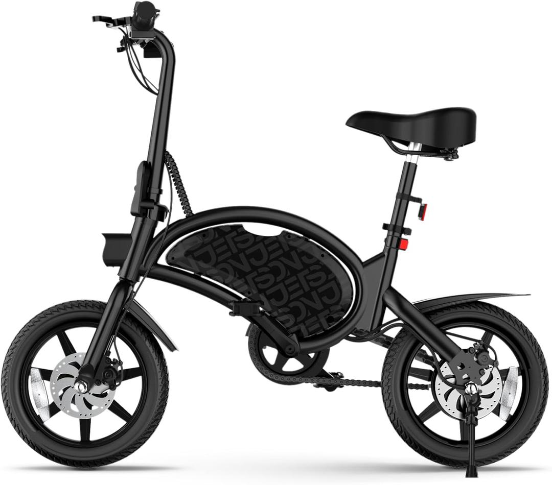 Jetson Bolt Electric Bike, Foot Pegs, Easy-Folding, Built-in Carrying Handle, Twist Throttle, Cruise Control, Up to 15.5 MPH, Range Up to 15 Miles, Ages 13+