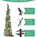 MYMULIKE 2Pack Garden Trellis for Climbing Plants Outdoor Indoor Pot 67'' Cucumber Trellis for Climbing Plant Support for Climbing Vegetables Plants Garden Obelisk Trellis Tomato cage & Climbing Rose