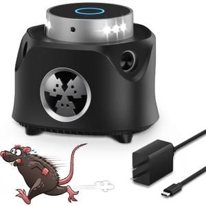 Mouse Repellent Ultrasonic Plug in, Ultrasonic Pest Control Repeller Indoor, Rodent Repellent Ultrasonic Plug in with Ultrasound & Strobe Light, Mice Repellent Indoor for Rodent/Mouse/Squirrel/Roach