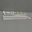 Delamu Cord Hider, 157in Wire Covers for Cords on Wall, Premium Cable Hider Cord Covers for Wires, Cable Management Wire Hiders for TV, Cable Raceway Kit, W0.95 H0.55in, White