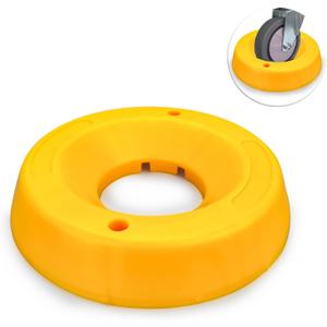Durable Wheel Dock for Trailer Tongue Jack, Heavy Duty Wheel Dock for Cargo Camper RV Boat Roller Stopper, Caster Chock Easy to Store and Transport (1 Pack)