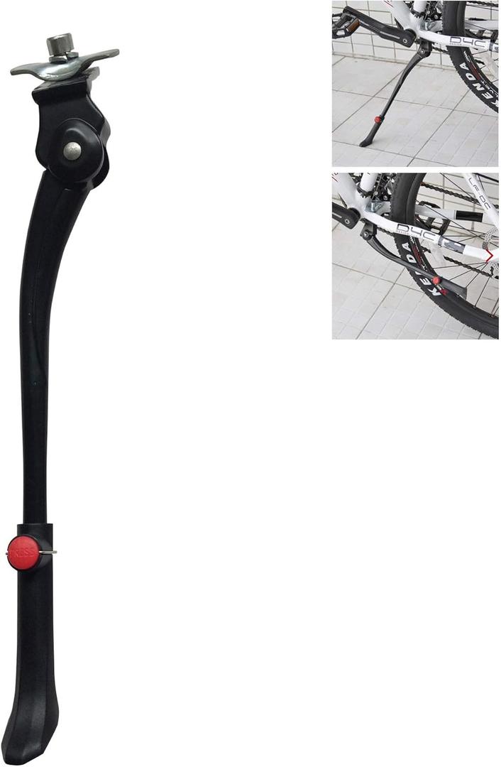Free-fly Bike Kickstand,Bicycle Aluminum Alloy Kickstand Adjustable for 24-29 Inch Bicycles