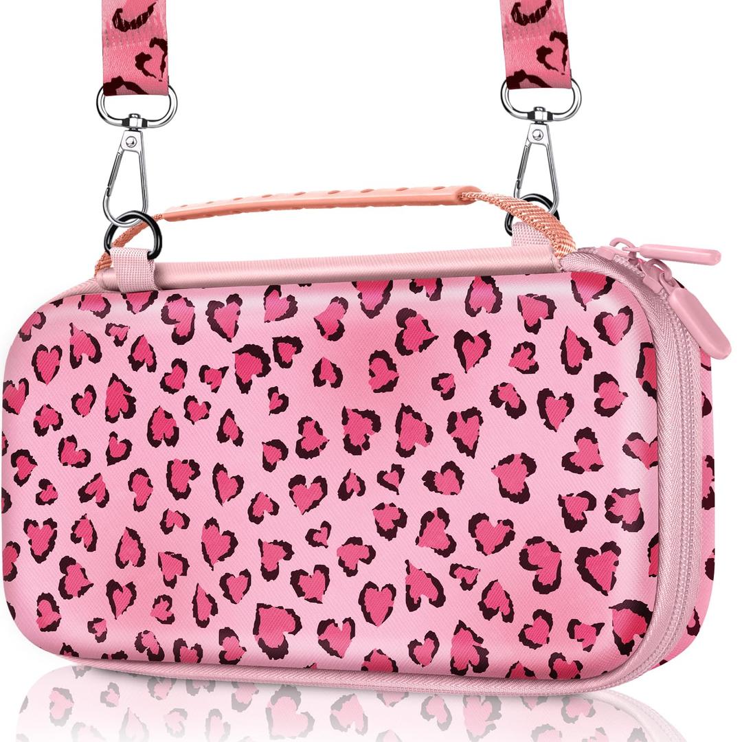 Gurgitat for Nintendo Switch 2 Carrying Case - Heart Cute Kawaii Design with Handle and Strap for Switch 2 2025 Travel Cases Portable Storage Carry Protective Hard Shell for Women Girls Boys Teens Gurgitat for Nintendo Switch 2 Carrying Case - Heart Cute Kawaii Design with Handle and Strap for Switch 2 2025 Travel Cases Portable Storage Carry Protective Hard Shell for Women Girls Boys Teens