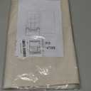 NICETOWN 100% Linen Blackout Curtains, French Door Curtains for Privacy, Easy Installed Tricia Panels, Front Door Sidelight Curtain Tie up Shade, (Beige, 12" W x 72" L, 1 Panel)