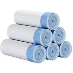 Trash Bag White Trash Bag Trash Bag for Bathroom (1 Count (Pack of 1))