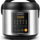 COMFEE' Rice Cooker, 4 Cups Uncooked, 8 Cups Cooked Slow Cooker, 2 Qt Small Multicooker with 10 Presets, Steamer & Grain Cooker, Non-Stick Inner Pot