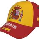 National Flags Baseball Cap for Men Women, Fashion Adjustable Sun Protection Visor Caps Trucker Hat Patriotic Caps (One Size)