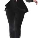 Women's Deep V Neck Ruffle Blazer Two Piece Outfits Sets Long Sleeve Long Pants Bodycon Business Suit Set