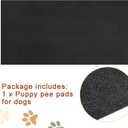Drydiet Extra Large Dogs Playpen Mat Kennel Flooring for Dogs 120'' x 60'' Washable Floor Covering Reusable Waterproof Non Slip Rug Whelping Pad Kennel Incontinence Housebreak, Dark Gray(PVC)