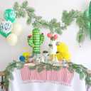 RECUTMS Artificial Palm Leaves Vine 6FT Fake Tropical Greenery Garland Faux Hanging Ivy Vines Wreaths Indoor Outdoor Home Wedding Jungle Hawaiian Luau Party DIY Fireplace Mantle Table Decoration
