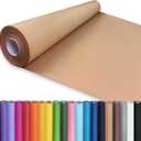 PerkHomy Brown Kraft Paper Roll 36" x 1,440" (120') for Craft Bulletin Board Paper Art Table Covering Crafting Gift Wrapping Bouquet Packing Parcel 70GSM 50LB (Brown, 36" x 120')