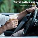 Baderke 50 Pcs Round Bottom Plastic Cups with Sip Lids Clear Disposable Iced Coffee Cups for Smoothie Cold Beverage Coffee Shops and Party Catering(12 oz,Clear)