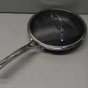 Non Stick Frying Pans 12 inch, Hybrid Improved Version Frying Pans Nonstick with Lid,non stick Stainless Steel Skillets, Dishwasher and Oven-Safe Chef Pan,