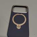 TORRAS Organic Leather for iPhone 17 Pro Case with Stand, Fit for Magsafe, 360 Spin Kickstand with Camera Control, Premium Leather Durable Stylish Q3 VegSkin for iPhone 17 Pro Phone Case, Deep Blue