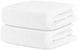Newton Baby Organic Fitted Crib Sheets (2-Pack) - Ultra Breathable and Soft, 100% Organic Muslin Cotton, Fits All Standard Cribs, White