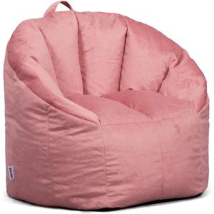 Big Joe Milano Plush Desert Rose Beanbag Chair