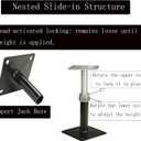 8 Pack Adjustable Floor Jack Posts, 5"-8" Height Nested Slide-in Steel Screw Jacks, Weight-Activated Locking Structural Support for Home Leveling, Crawl Spaces, Decks and Floor Joists