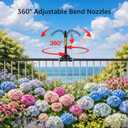 Bluepro Drip Irrigation System 200FT 1/4", 2026-Upgrade Garden Sprinkler Kit with 32PCS 360° Adjustable Copper Nozzles, Automatic Misting Watering System for Raised Beds, Greenhouse, Lawn, Patio, Yard