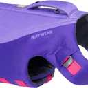 Ruffwear, Float Coat Dog Life Jacket, Premium Buoyancy Swim Vest with Lift Handle, Secure Fit & Reflective Trim, Adjustable Flotation for Swimming, Boating, & Outdoor Adventures, Purple Lily, X-Large