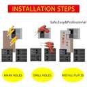 Generator Interlock Kit Compatible with Eaton or Cutler Hammer Vertical Throw CH Series 150 or 200 amp, 2 1/4" Spacing Between Main and Branch Breakers