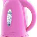 OVENTE Electric Kettle, 1.7L Fast Boiling Water Heater for Coffee or Tea, BPA Free with Water Level Gauge, Auto Shut-Off, Boil-Dry Protection, Indicator Light and Removable Filter, Pink KP72P