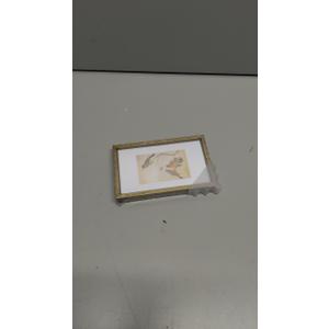 3x5 Picture Frame, Brass Metal Photo Frames with HD Glass, Fits 2x3 with Mat or 3 x 5 without Mat, Display for Wall and Table, 1 Pack