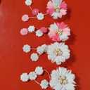 OAOLEER 4PCS Hair Bows for Girls, Flower Hair Accessories for Girls Grosgrain Ribbon With Alligator Clips Girl Hair Accessories for Kids Teen Back to School (Flower Bows-A)