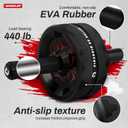 VINSGUIR Ab Roller Wheel, Abs & Core Workout Equipment for Home Gym with Knee Pad Accessories, Abdominal Wheel for Full-body Strength Training