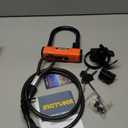 Bike U Lock - Sigtuna Bike Lock Cut Resistant, Heavy Duty Anti-Theft with 4ft/1.2m Cable, Bicycle Lock Made in Cut-Resistant Special Steel with Sturdy Mounting Bracket for Bikes, Ebikes, Scooters. (Hermes orange)