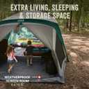Coleman Skylodge 12-Person Tent with Rainfly & Screened Porch, Weatherproof Family Tent Fits 4 Queen-Sized Airbeds, Color-Coded Poles & Sleeves