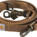 Carhartt Pet Durable Nylon Webbing Shock Absorbing Leash for Dogs, Reflective Stitching for Visibility, Carhartt Brown (Shock Absorbing), Large