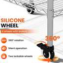 24 x 20 Inch Stainless Steel Utility Cart, Commercial Prep Cart