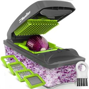 Mueller Pro-Series 10-in-1, 8 Blade Vegetable Slicer, Onion Mincer Chopper