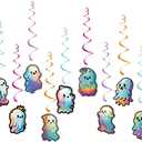 Halloween Decor Ghost Pull Flag Ghost Festival Bar Decoration Cute Ghost Spiral Pendant Hanging Decor Sign